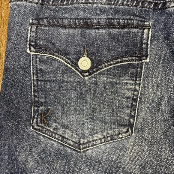 Kut from the Kloth Jeans Women Size 14 Nicole High Rise Flap Pocket Boot Cut - Picture 6 of 15